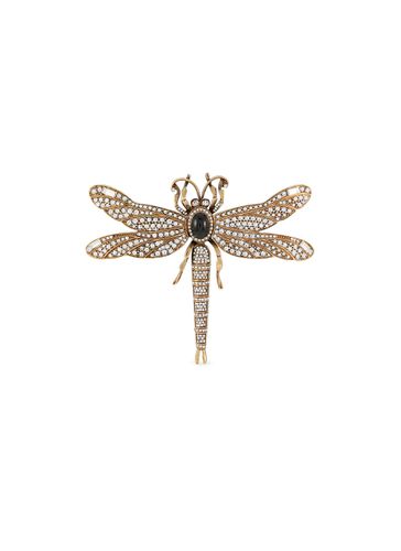 Brass Dragonfly Brooch - THOT GIOIELLI - Modalova