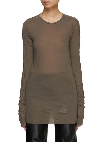 Scarification Long Sleeve T-Shirt - RICK OWENS DRKSHDW - Modalova