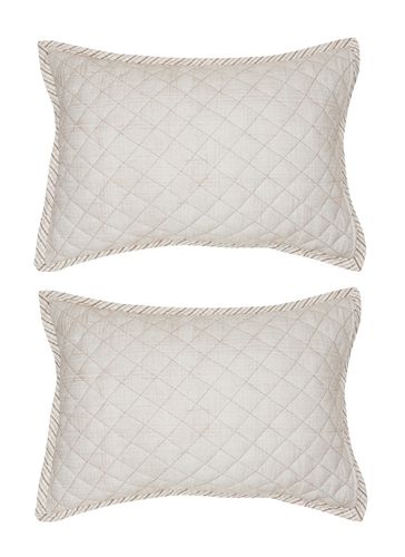 Tribeca Pillowcase Set of 2 - Light Taupe - MALABAR BABY - Modalova