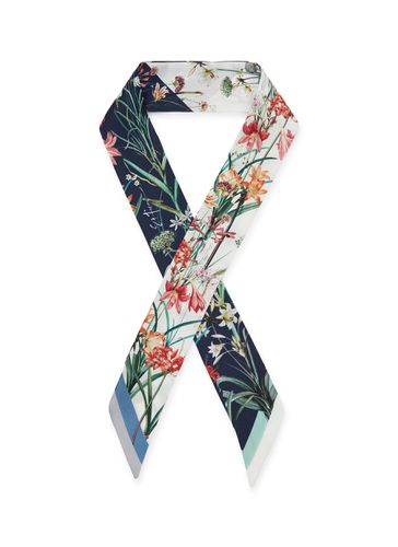 Floral Print Silk String Scarf - ST. PIECE - Modalova