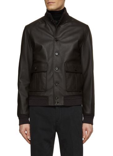Cashmere Lined Leather Jacket - VALSTAR - Modalova