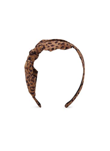 Carolina Leopard Print Bow Headband - JENNIFER OUELLETTE - Modalova