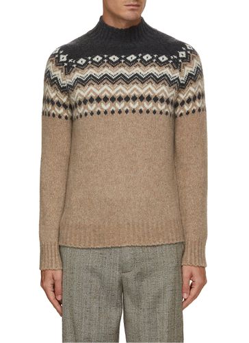 Intarsia Knit Sweater - EQUIL - Modalova