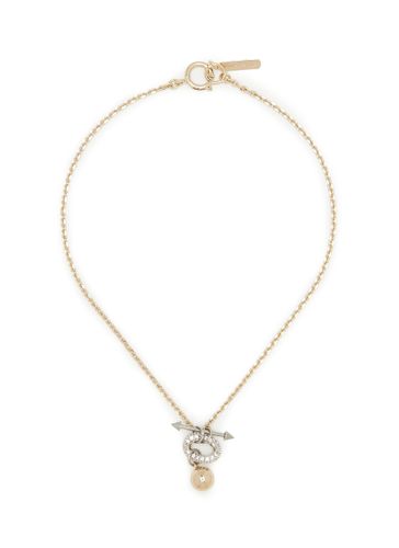 Darcy Crystal Palladium 24K Gold Plated Necklace - JUSTINE CLENQUET - Modalova