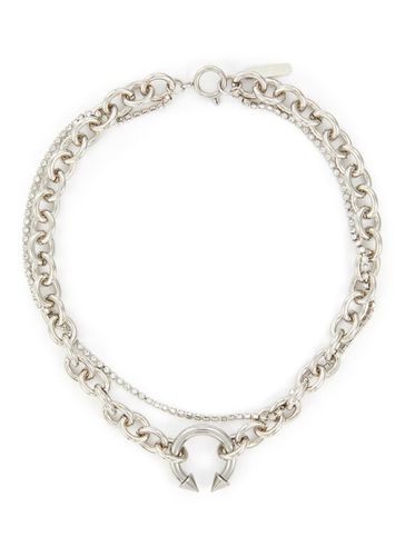 Gale Palladium Plated Crystal Necklace - JUSTINE CLENQUET - Modalova