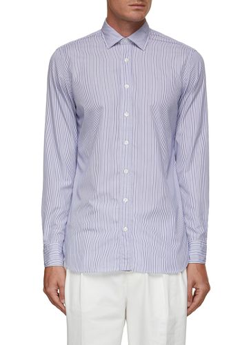 Thomas Mason Journey Cotton Stripes Shirt - LARDINI - Modalova