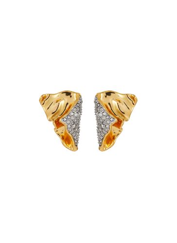 Solanales Crystal Embellished Folded Mini Earring - ALEXIS BITTAR - Modalova