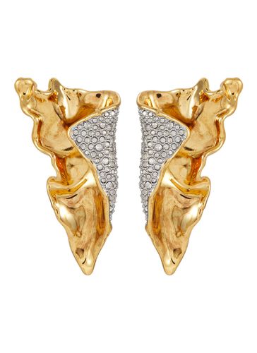 Solanales Crystal Embellished Folded Earring - ALEXIS BITTAR - Modalova