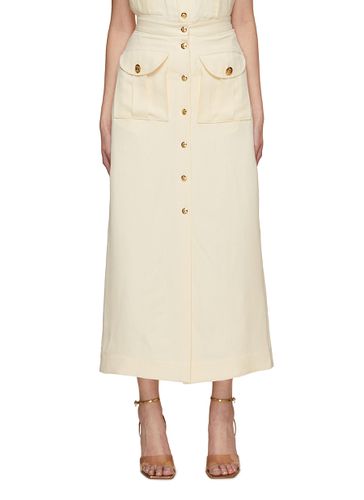 Savannah Appaloosa Linen Silk Skirt - BLAZÉ MILANO - Modalova