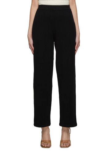 Cashmere Wool Blend Straight Trousers - CRUSH COLLECTION - Modalova