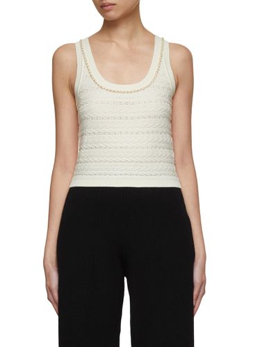 Wool Cable Knit Tank Top - CRUSH COLLECTION - Modalova