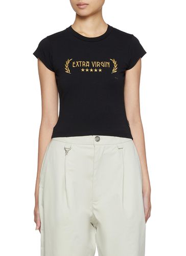 Zion Extra Virgin Cropped Crewneck T-Shirt - EYTYS - Modalova