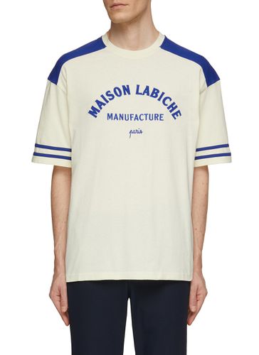 Bicolour Football Cotton T-Shirt - MAISON LABICHE - Modalova