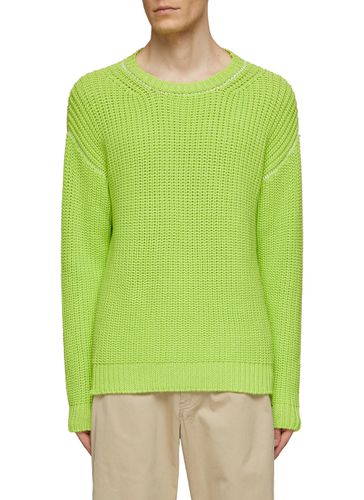 Contrast Stitch Knitted Sweater - MM6 MAISON MARGIELA - Modalova