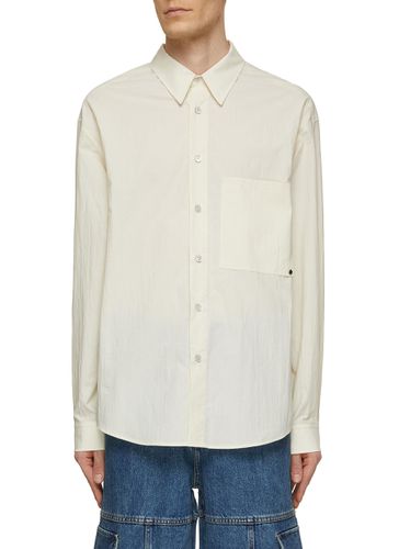 Chest Pocket Cotton Shirt - SOLID HOMME - Modalova