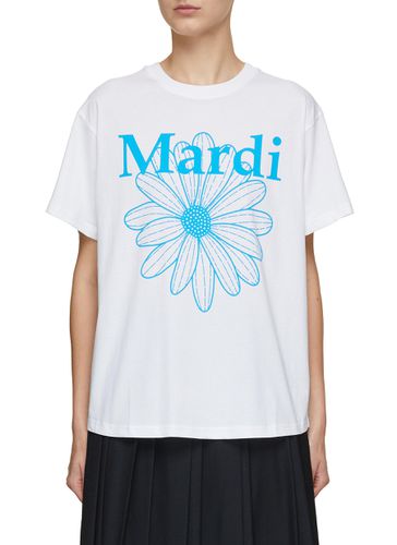 Mardi Flower Print Oversized Crewneck T-Shirt - MARDI MERCREDI - Modalova