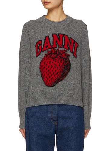 Strawberry Print Sweater - GANNI - Modalova