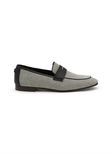 Flâneur Leather Cotton Loafers - BOUGEOTTE - Modalova