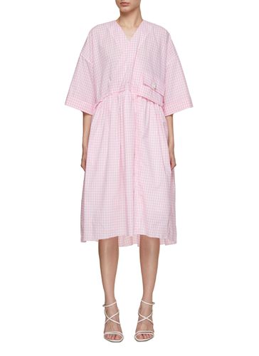 Kimono Style Gingham Dress - NACKIYÉ - Modalova