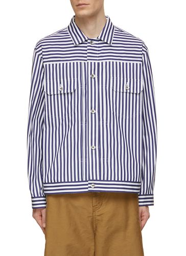 Thomas Mason Striped Poplin Shirt Jacket - SACAI - Modalova
