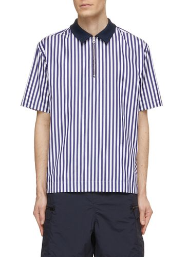X Thomas Mason Zip Up Stripe Shirt - SACAI - Modalova
