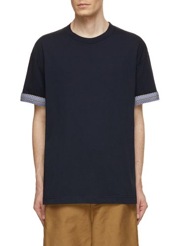 Chevron Knit Sleeve Hem T-Shirt - MISSONI - Modalova