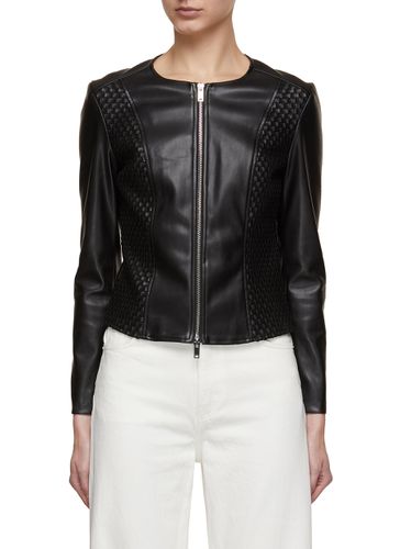 Braided Faux Leather Jacket - MARELLA - Modalova