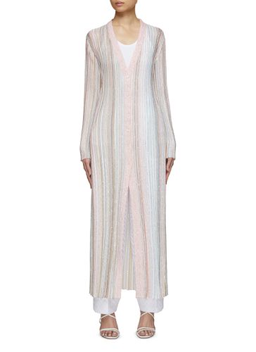 Sequin Striped Knitted Long Cardigan - MISSONI - Modalova