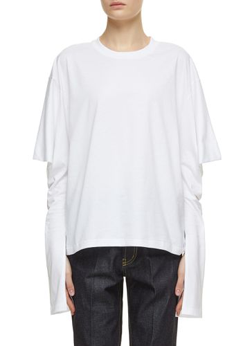 Point Sleeve Cotton Long Sleeve T-Shirt - SETCHU - Modalova
