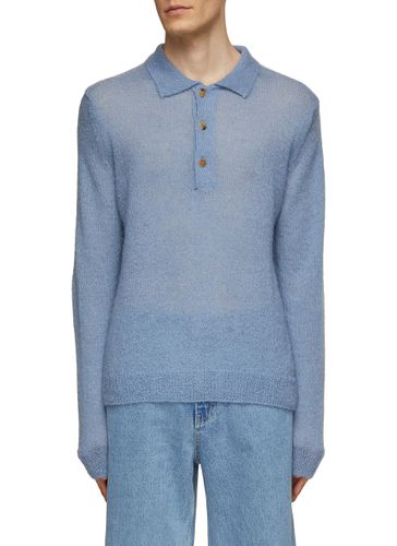 Sheer Knit Polo Shirt - LE17SEPTEMBRE - Modalova