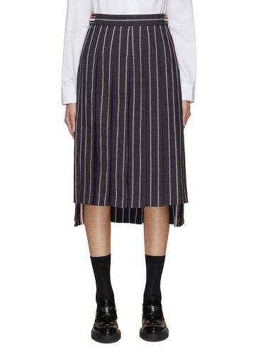 Stripe Pleated Midi Skirt - THOM BROWNE - Modalova