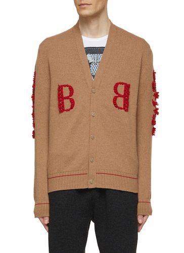 Embroidered BB And Floral Ornament Cardigan - BARRIE - Modalova