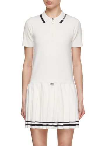 Contrast Trim Knit Tennis Dress - MONCLER - Modalova