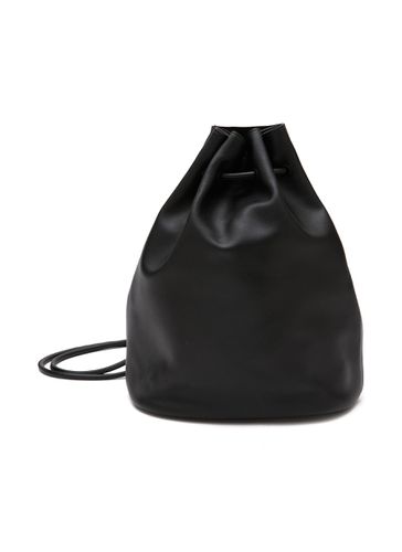Large Drawstring Leather Bucket Bag - NOTHING WRITTEN - Modalova
