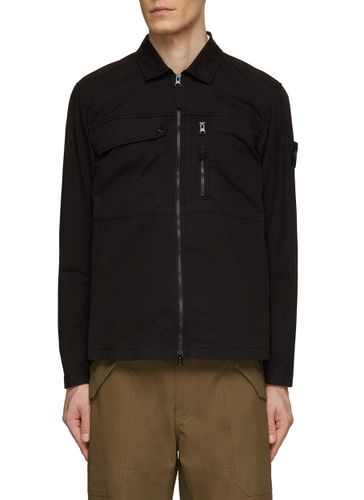 Chest Pocket Zip Up Shirt Jacket - STONE ISLAND - Modalova