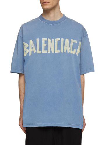 Tape Type Logo T-Shirt - BALENCIAGA - Modalova