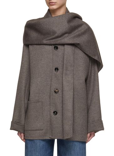 Attached Scarf Cashmere Coat - BOTTEGA VENETA - Modalova