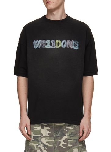 Logo Print Cotton T-Shirt - WE11DONE - Modalova