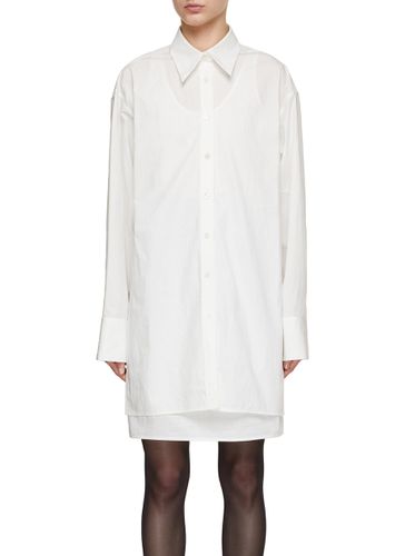 In-1 Layered Shirt Dress - GIA STUDIOS - Modalova