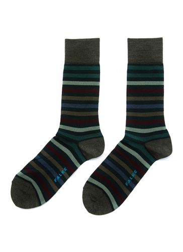Tinted Stripe Cotton Blend Crew Socks - FALKE - Modalova