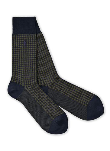 Jermyn St. Houndstooth Mid-Calf Socks - LONDON SOCK COMPANY - Modalova