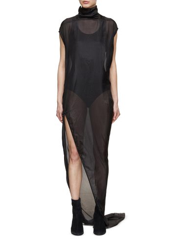Edfu Cap Sleeve Sheer Silk Maxi Dress - RICK OWENS - Modalova