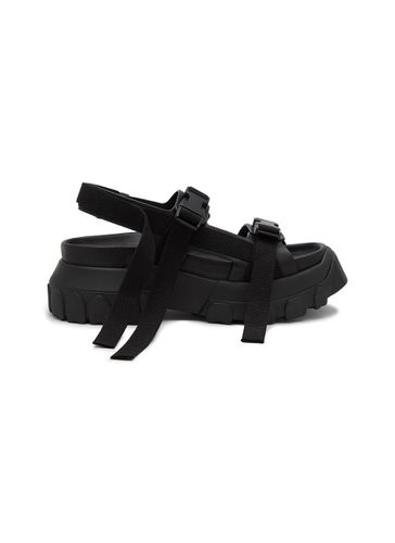 Tractor Platform Leather Sandals - RICK OWENS - Modalova