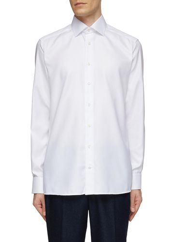Textured Twill Cotton Shirt - ETON - Modalova