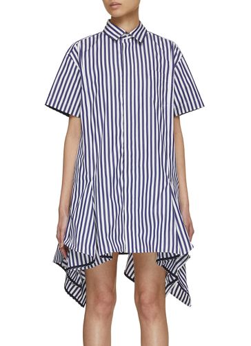 X Thomas Mason Striped Peplum Hem Shirt Dress - SACAI - Modalova