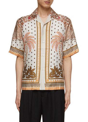 Palm Tree Silk Bowling Shirt - AMIRI - Modalova