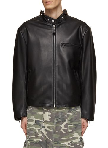 Leather Jacket With Chain Handle - DOUBLET - Modalova