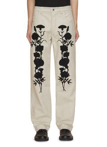 Embroidered Foliage Pants - SONG FOR THE MUTE - Modalova