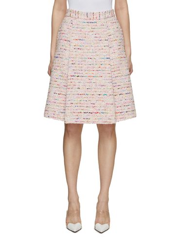 Box Pleat Confetti Tweed Skirt - SOONIL - Modalova