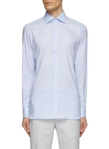 Spread Collar Cotton Shirt - LUIGI BORRELLI - NAPOLI - Modalova